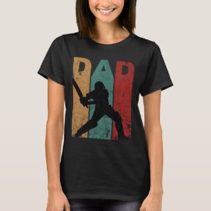 Vintage Cricket Dad Fathers Day Gift Ideas Cricket T-Shirt
