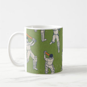 Vintage Cricket pattern Coffee Mug