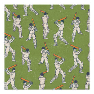 Vintage Cricket pattern Photo Print