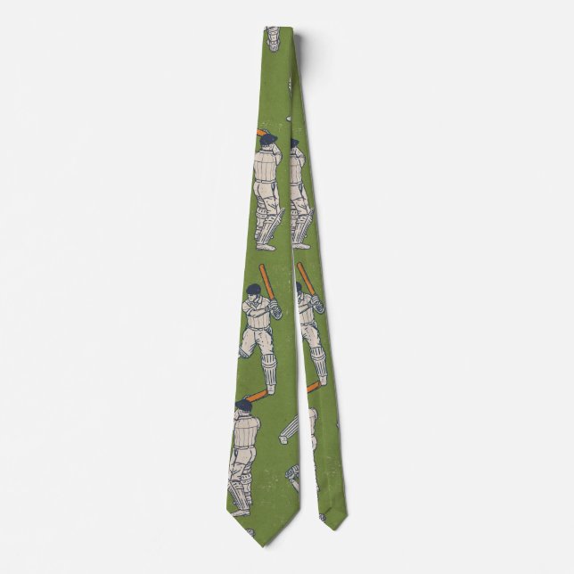 Vintage Cricket pattern Tie (Front)