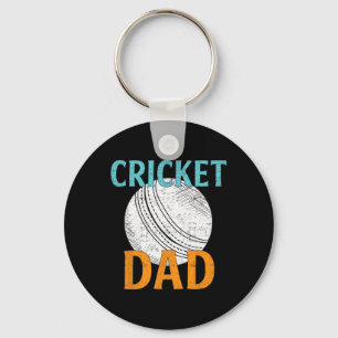 Vintage Cricket Player Dad Gifts Funny Sports Love Key Ring