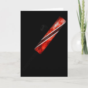Vintage Cricket Trinidad Flag Trinidadian Pride Card