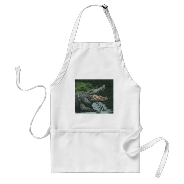Vintage Crocodile Reptiles, Marine Animal Life Standard Apron (Front)