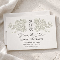 Vintage Cross Stitch Floral Heirloom Wedding