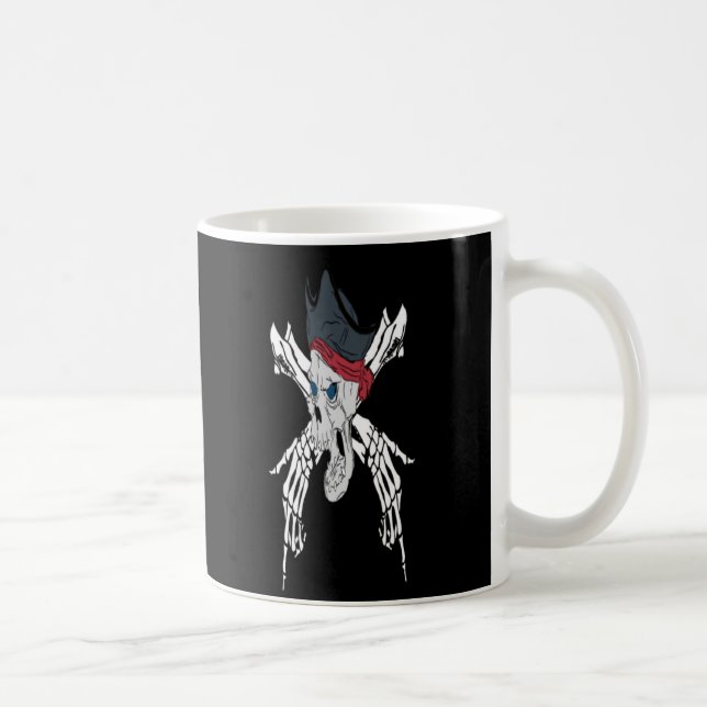 Vintage Crossbones Pirate  Coffee Mug (Right)