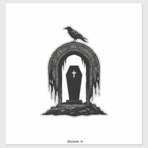 Vintage Crow Cemetery Grave Silhouette Shirt Desig
