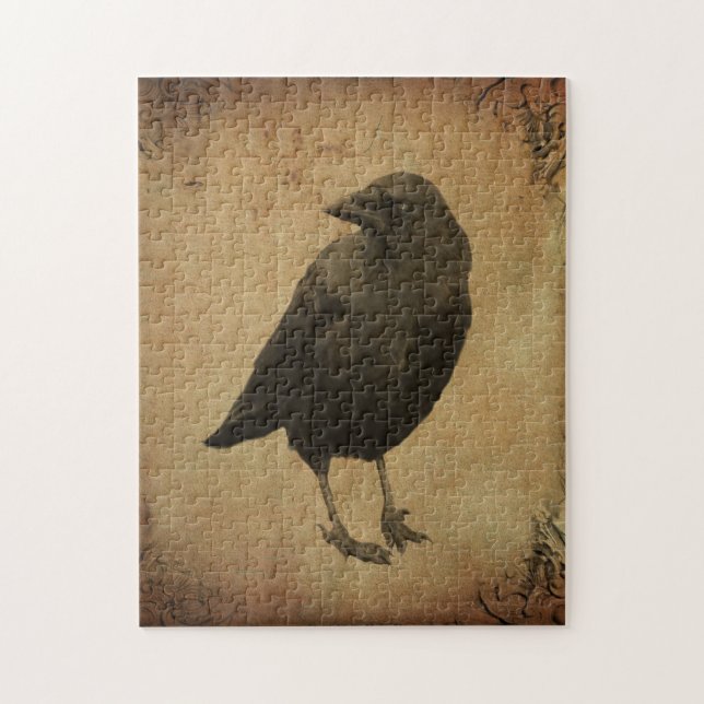Vintage Crow Jigsaw Puzzle (Vertical)