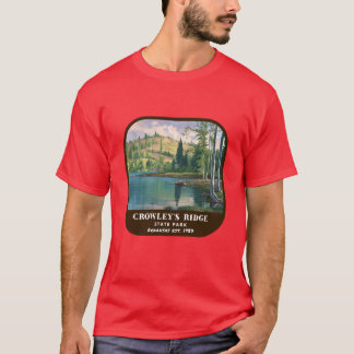 Vintage Crowleys Ridge State Park Arkansas State P T-Shirt