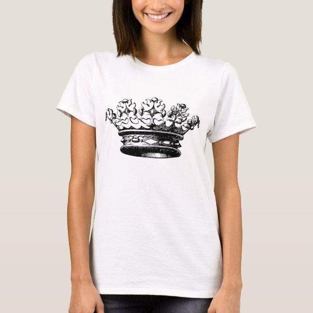 Vintage Crown - Black T-Shirt (Front)