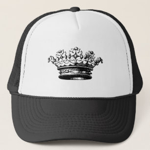 Vintage Crown - Black Trucker Hat