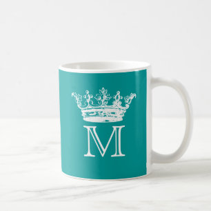 Vintage Crown Monogram Coffee Mug