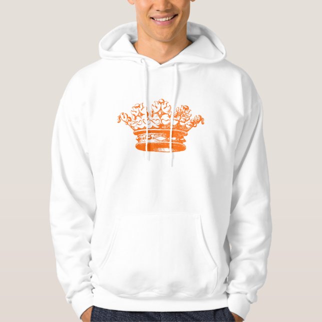 Vintage Crown - Orange Hoodie (Front)