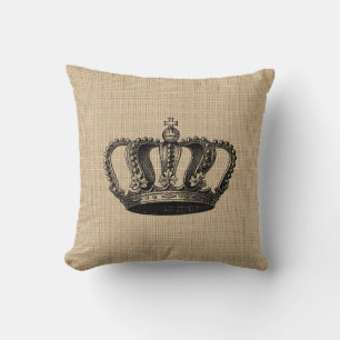 Vintage Crown Pillow