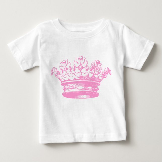 Vintage Crown - Pink Baby T-Shirt (Front)