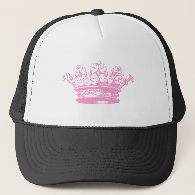 Vintage Crown - Pink Trucker Hat (Front)