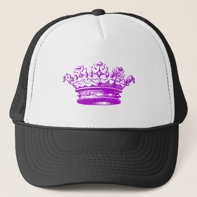 Vintage Crown - Purple Trucker Hat (Front)