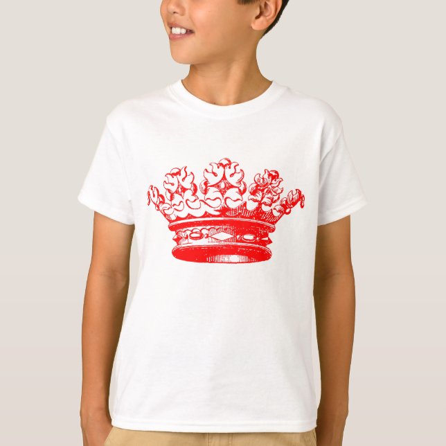 Vintage Crown - Red T-Shirt (Front)