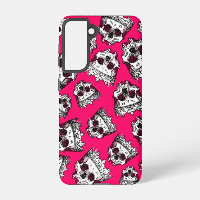 Vintage Crowned Skulls Samsung Galaxy S21 Case (Back)