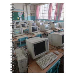 Vintage CRT Classroom Aesthetic Notebook