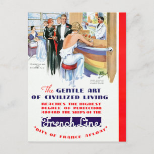 Vintage Cruise Ship Travel Postcard