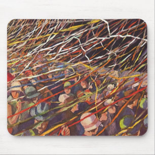 Vintage Cruise Ship Vacation; Bon Voyage Party! Mouse Pad