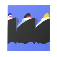 Vintage Cruise Ships Art Deco Poster