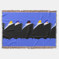 Vintage Cruise Ships Art Deco Poster