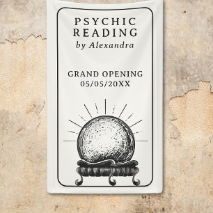 Vintage Crystal Ball Psychic Medium Banner