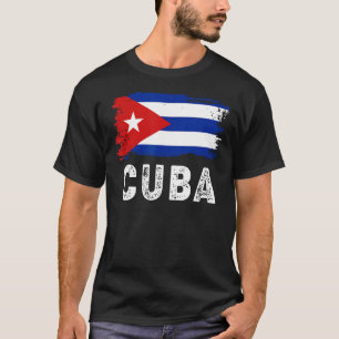 Vintage Cuba Flag Cuban Family Pride T-Shirt