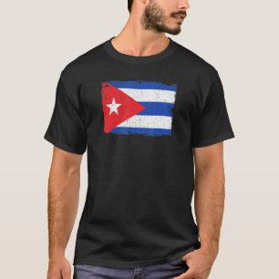 Vintage Cuba Flag Heritage Proud Cuban Roots T-Shirt