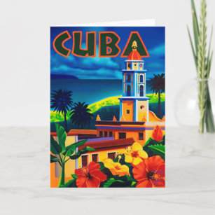 Vintage Cuba Travel Card