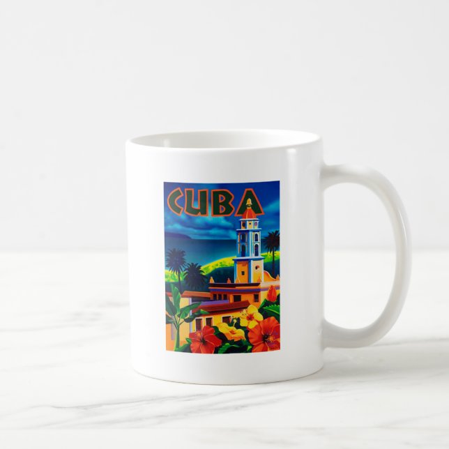 Vintage Cuba Travel Coffee Mug (Right)