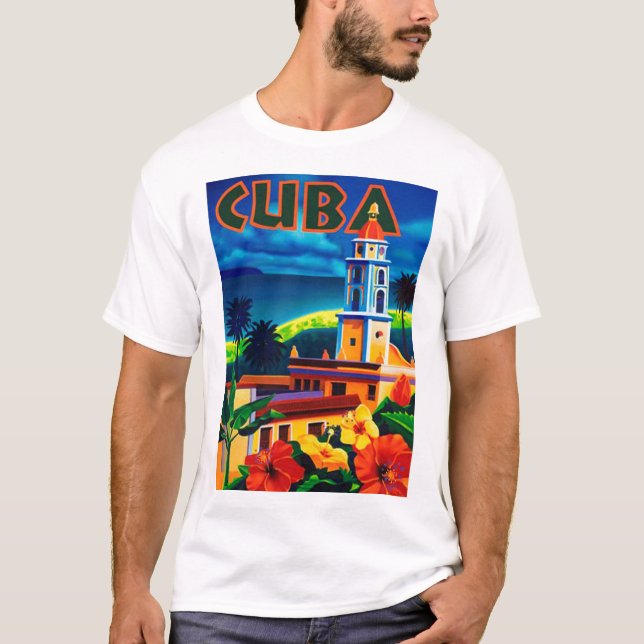 Vintage Cuba Travel T-Shirt (Front)