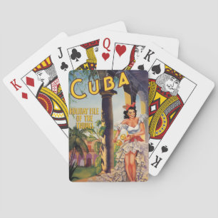 Vintage Cuban Tourist Commission Tropics Travel Playing Cards