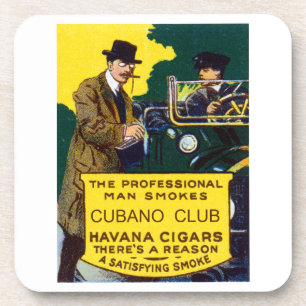 Vintage Cubano Club Cigars Coaster