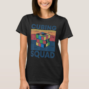 Vintage Cubing Squad Math   Speedcubing T-Shirt