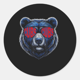 Vintage Cubs Apparel For Men Women Kids  Classic Round Sticker