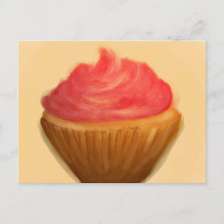 Vintage cupcake postcard