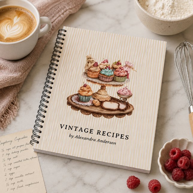 Vintage Cupcakes Retro Bakery Notebook (Vintage Cupcakes Retro Bakery Notebook)
