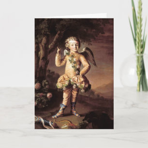 Vintage Cupid and Arrows Valentine Holiday Card