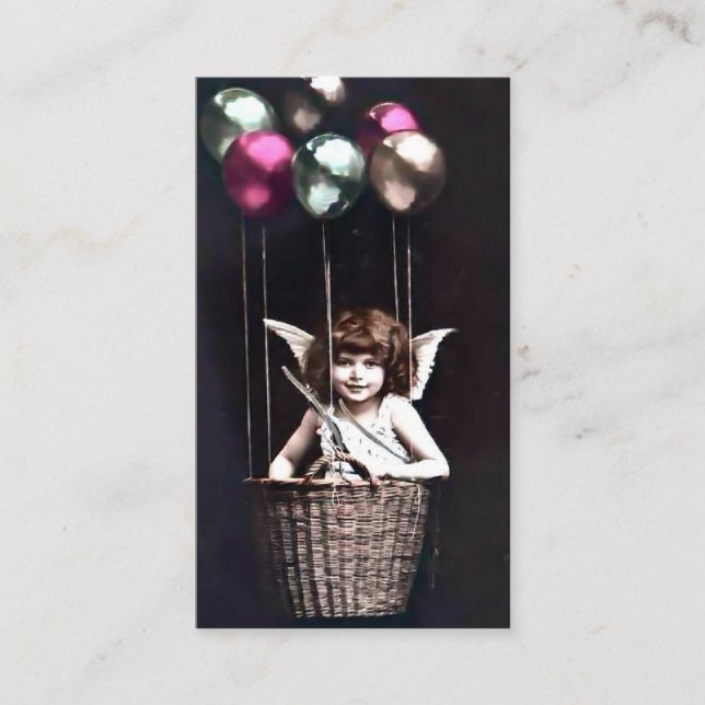 Vintage Cupid Business Card (Front)