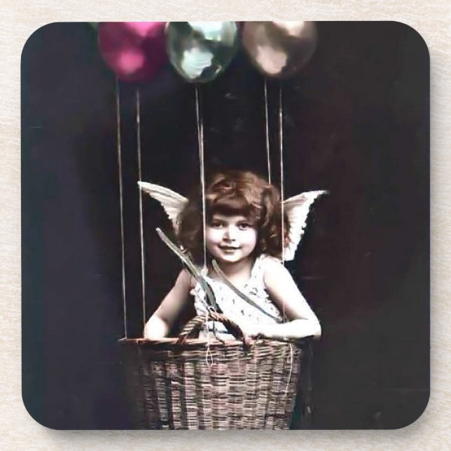 Vintage Cupid Coaster (Front)