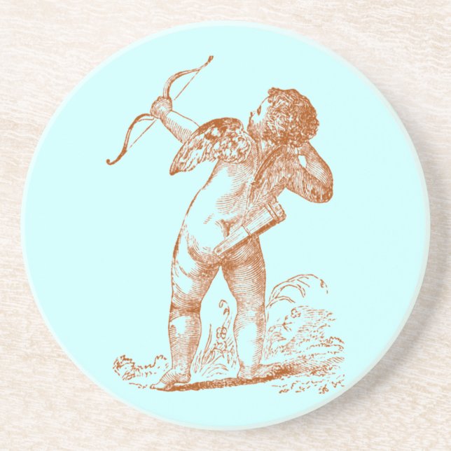 Vintage Cupid Coaster (Front)