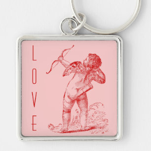 Vintage Cupid Key Ring