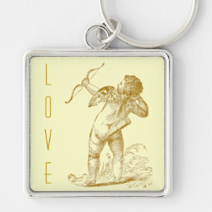 Vintage Cupid Key Ring