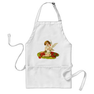 Vintage Cupid on Lily Pad Standard Apron