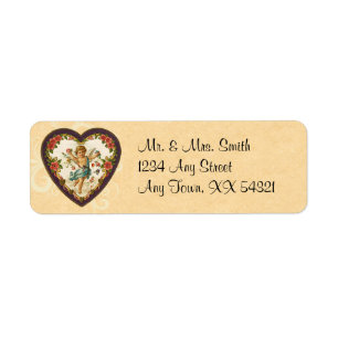 Vintage Cupid Valentine Address Labels