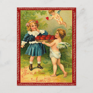 Vintage Cupid Valentine Postcard