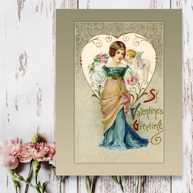 Vintage Cupid Valentine Postcard (Creator Uploaded)