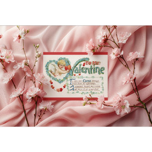 Vintage Cupid Valentine Postcard